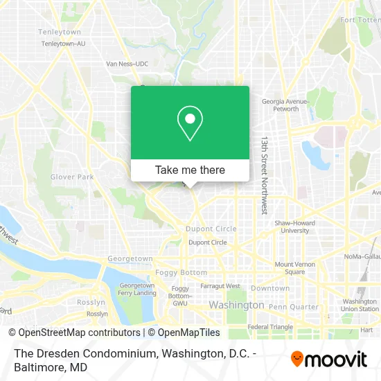 The Dresden Condominium map