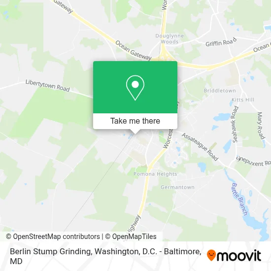 Berlin Stump Grinding map