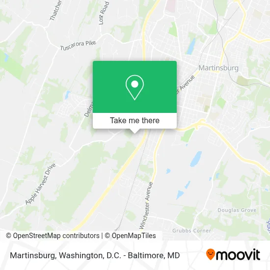 Martinsburg map