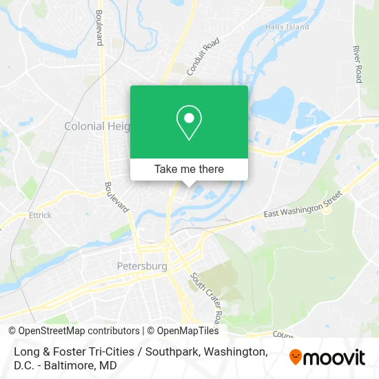 Long & Foster Tri-Cities / Southpark map