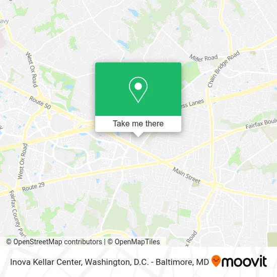 Inova Kellar Center map