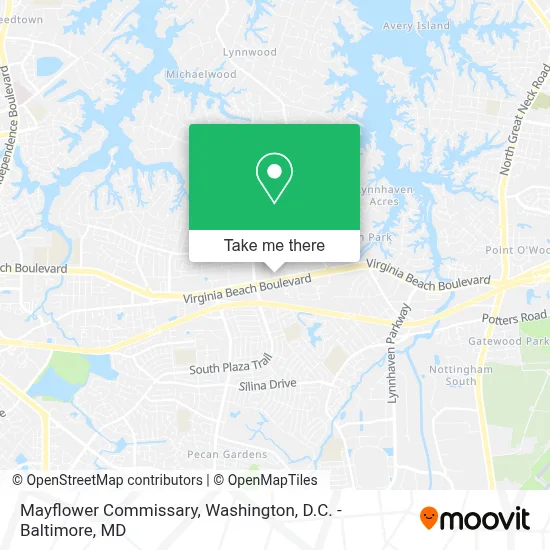 Mayflower Commissary map