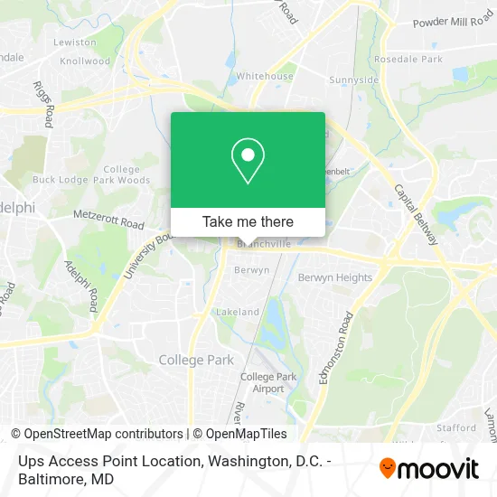 Ups Access Point Location map