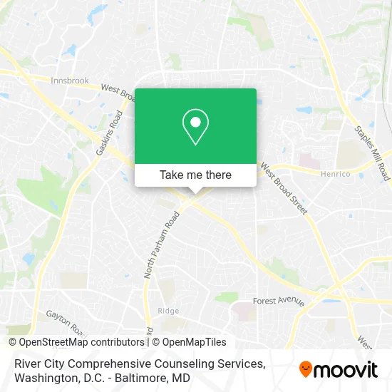 River City Comprehensive Counseling Services map