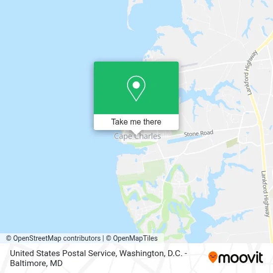 United States Postal Service map