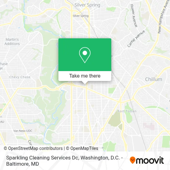 Sparkling Cleaning Services Dc map