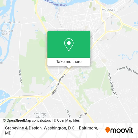 Grapevine & Design map