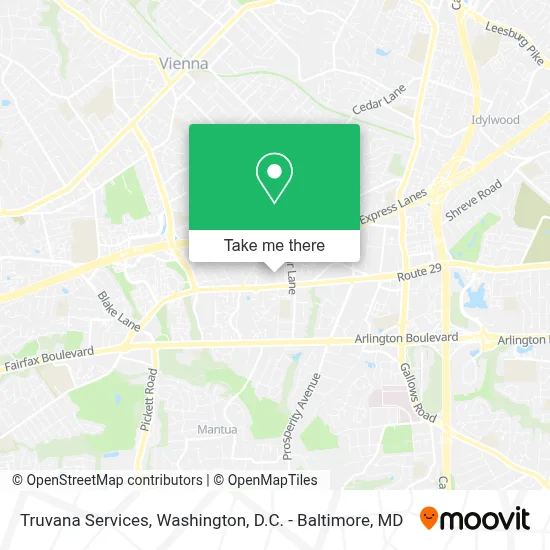 Truvana Services map