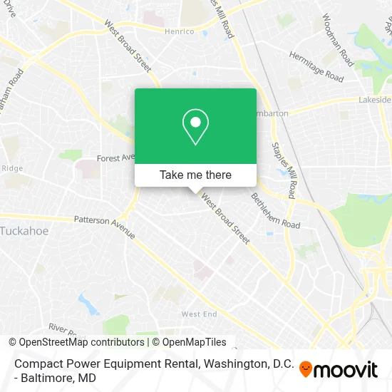Compact Power Equipment Rental map
