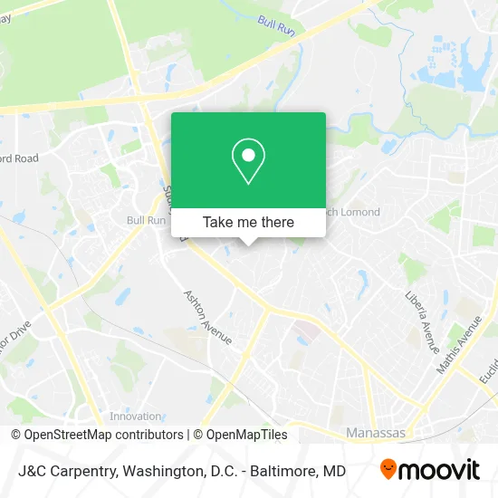 J&C Carpentry map