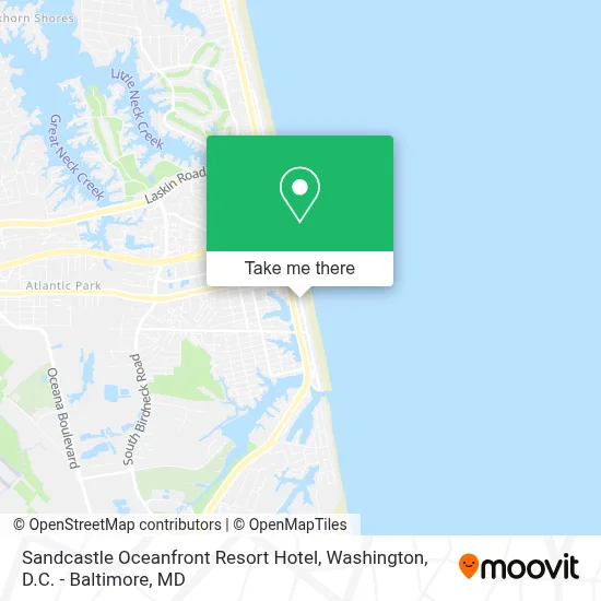 Sandcastle Oceanfront Resort Hotel map