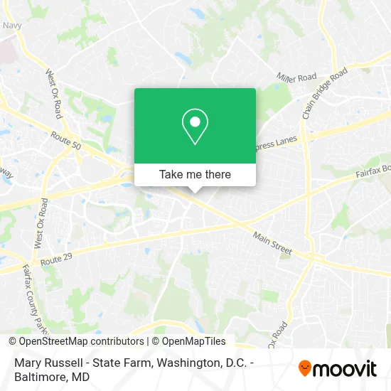 Mary Russell - State Farm map