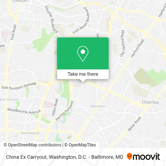 China Ex Carryout map