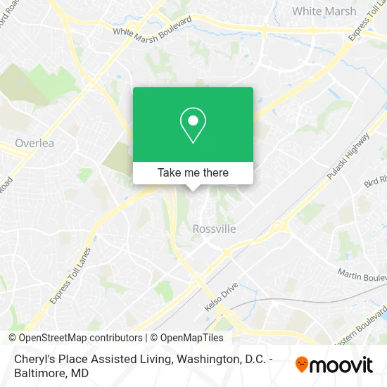 Cheryl's Place Assisted Living map
