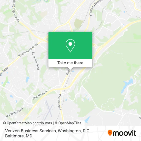 Verizon Business Services map