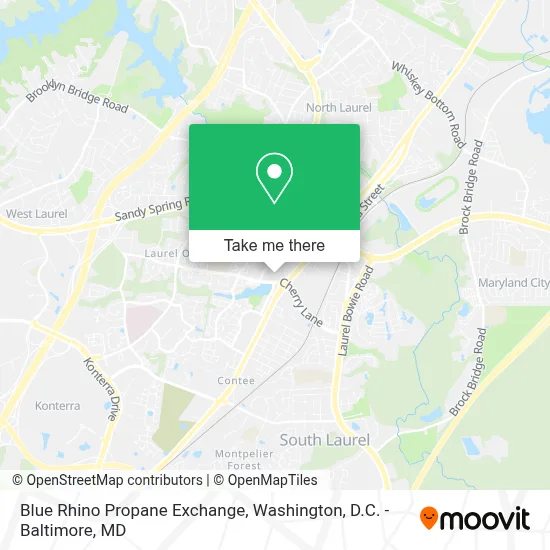 Blue Rhino Propane Exchange map