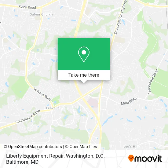 Liberty Equipment Repair map