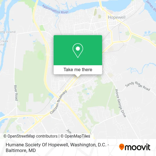 Humane Society Of Hopewell map
