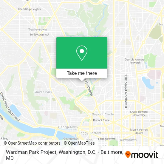 Wardman Park Project map