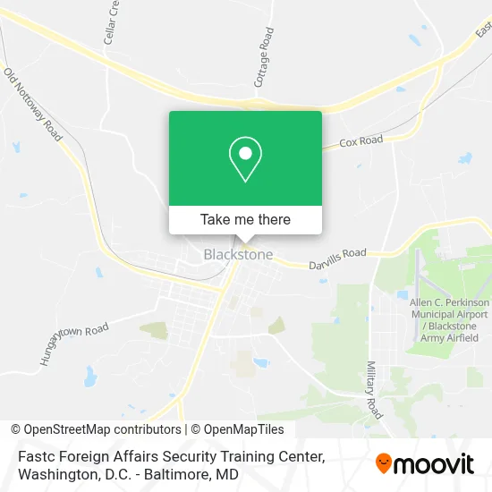 Fastc Foreign Affairs Security Training Center map