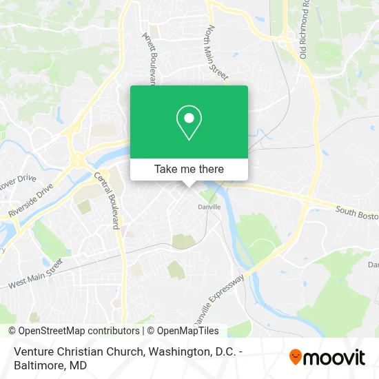 Venture Christian Church map