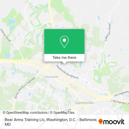 Bear Arms Training Llc map