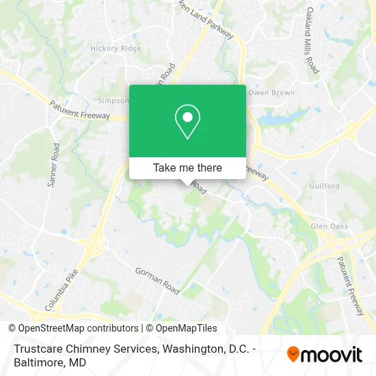 Trustcare Chimney Services map