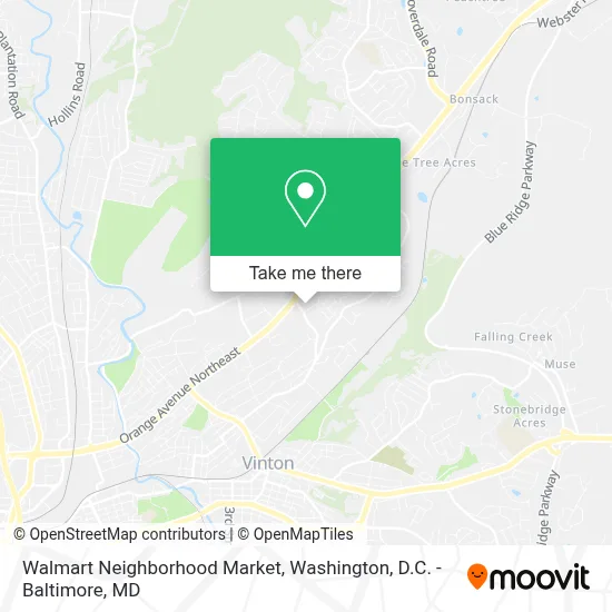 Walmart Neighborhood Market map