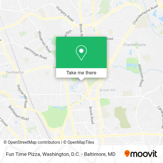 Fun Time Pizza map