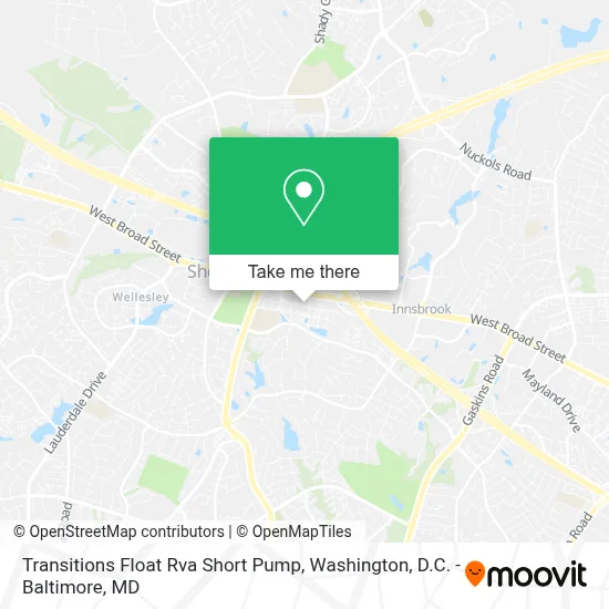 Transitions Float Rva Short Pump map