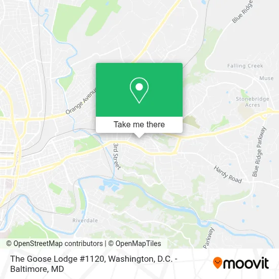 The Goose Lodge #1120 map