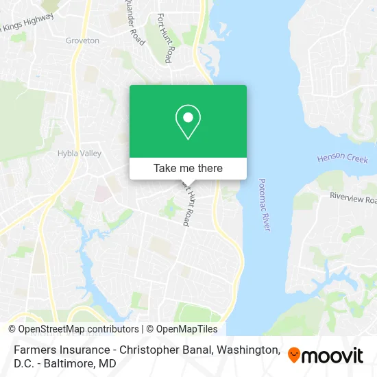 Farmers Insurance - Christopher Banal map