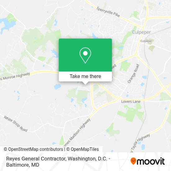 Reyes General Contractor map