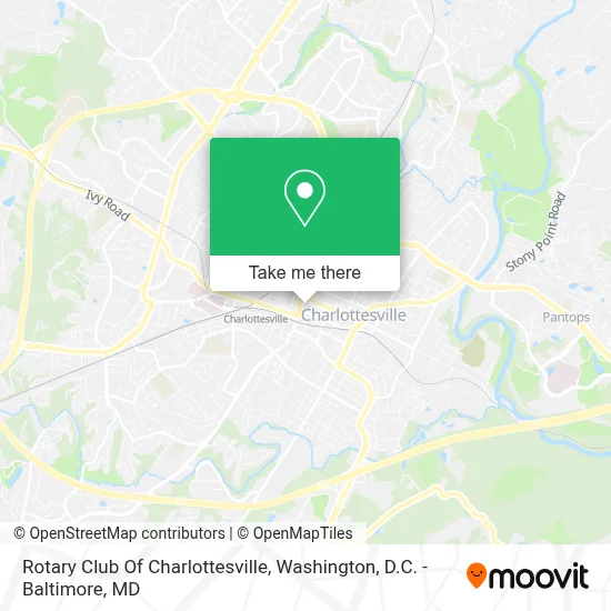Rotary Club Of Charlottesville map