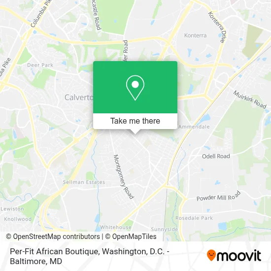Per-Fit African Boutique map