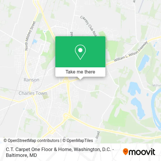 C.T. Carpet One Floor & Home map