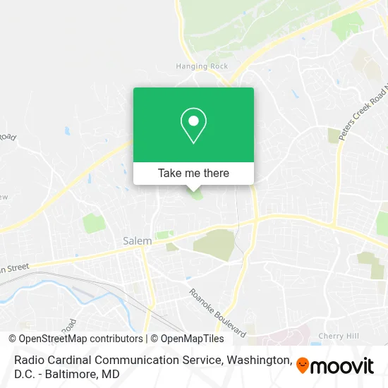 Radio Cardinal Communication Service map