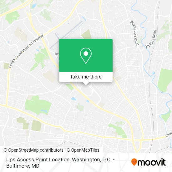 Ups Access Point Location map