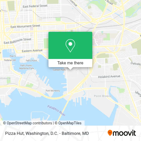 Pizza Hut map