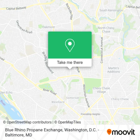 Blue Rhino Propane Exchange map