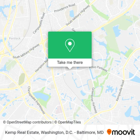 Kemp Real Estate map