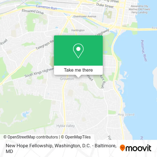 New Hope Fellowship map