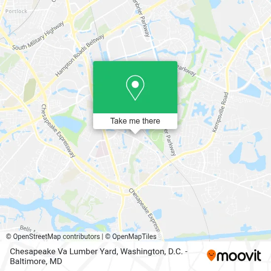 Chesapeake Va Lumber Yard map