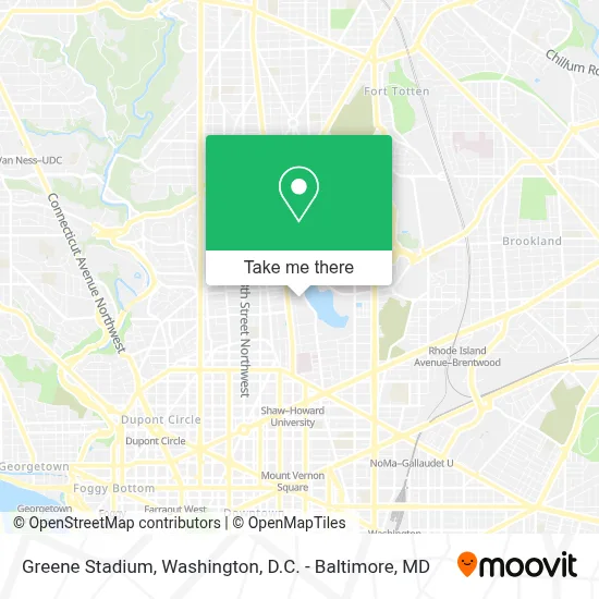 Greene Stadium map