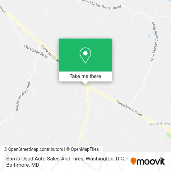 Sam's Used Auto Sales And Tires map