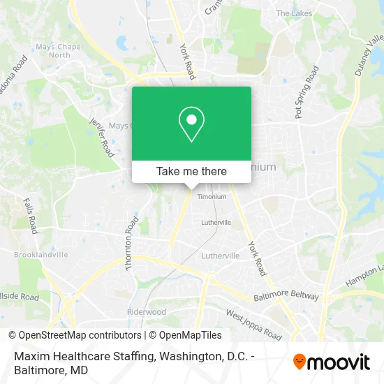 Maxim Healthcare Staffing map