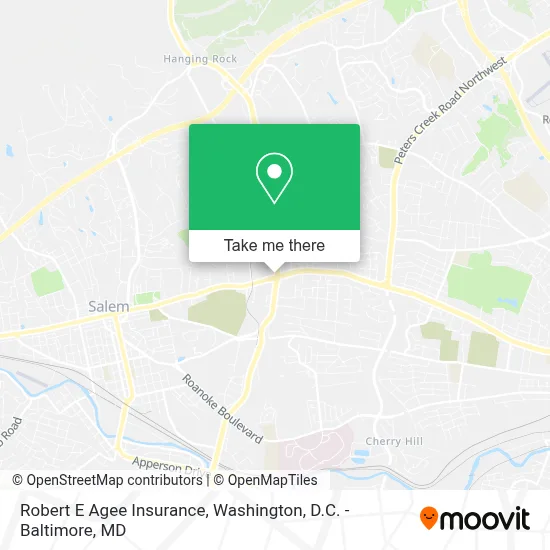 Robert E Agee Insurance map