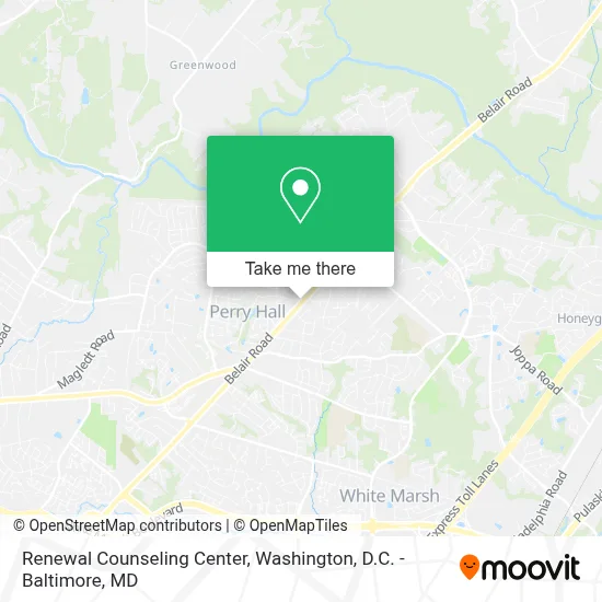 Renewal Counseling Center map