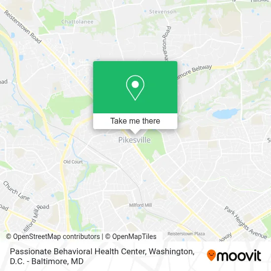 Passionate Behavioral Health Center map