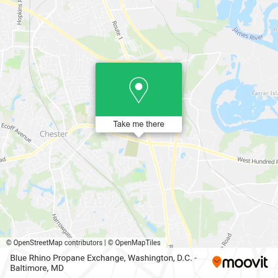 Blue Rhino Propane Exchange map